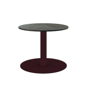 Burgundy Halo Side Table